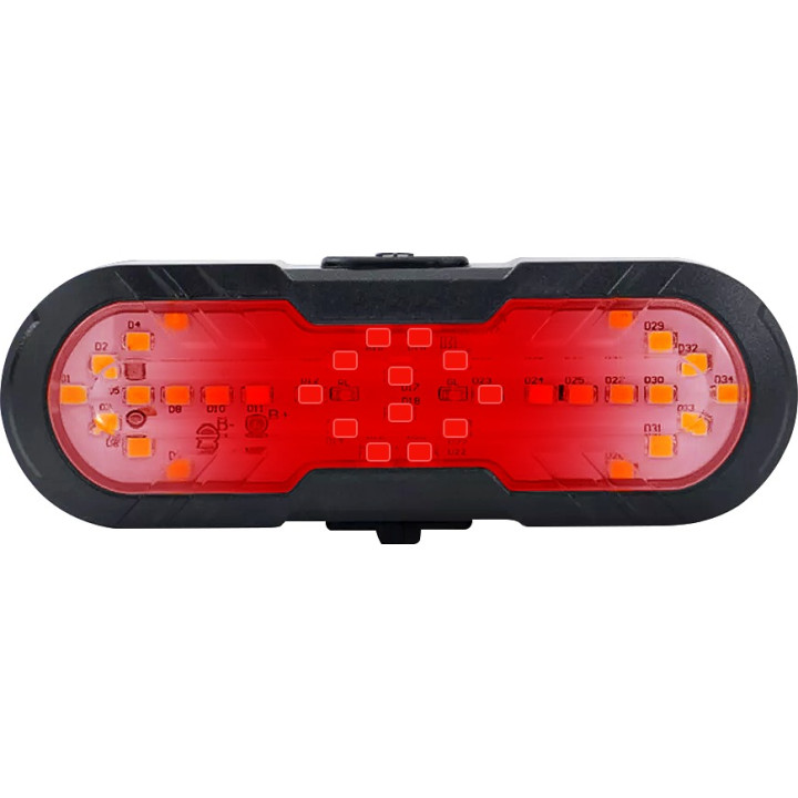 Lumina spate cu semnalizare Fivestars Signal STL-100, telecomanda wireless, avertizare acustica, acumulator 1200 mAh