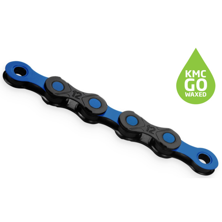 Lant KMC DLC 12 Negru/Albastru 12 Viteze 126 Zale ceruit