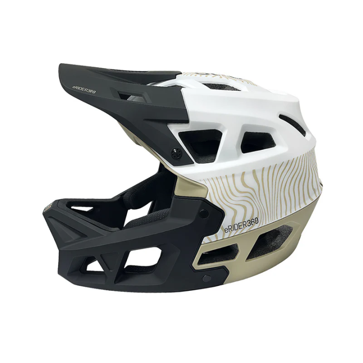 Casca full-face Integra Sport white - Military Green M (55-58 cm)
