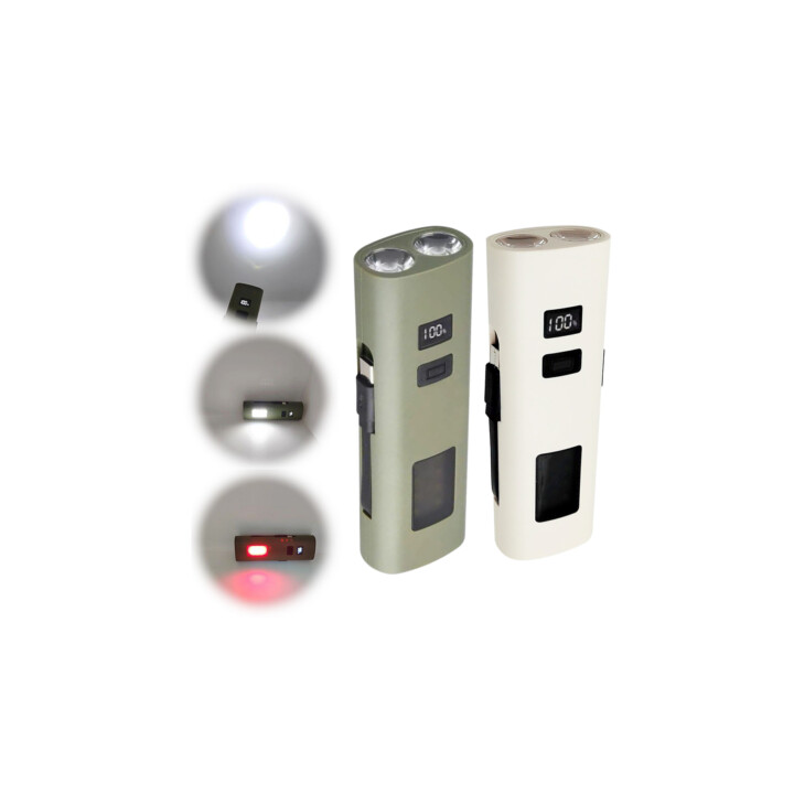 Far reincarcabil Fivestars Power Light PBL-6400, powerbank 6400 mAh, USB Type-C, alb