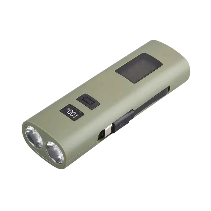 Far reincarcabil Fivestars Power Light PBL-6400, powerbank 6400 mAh, USB Type-C, kaki