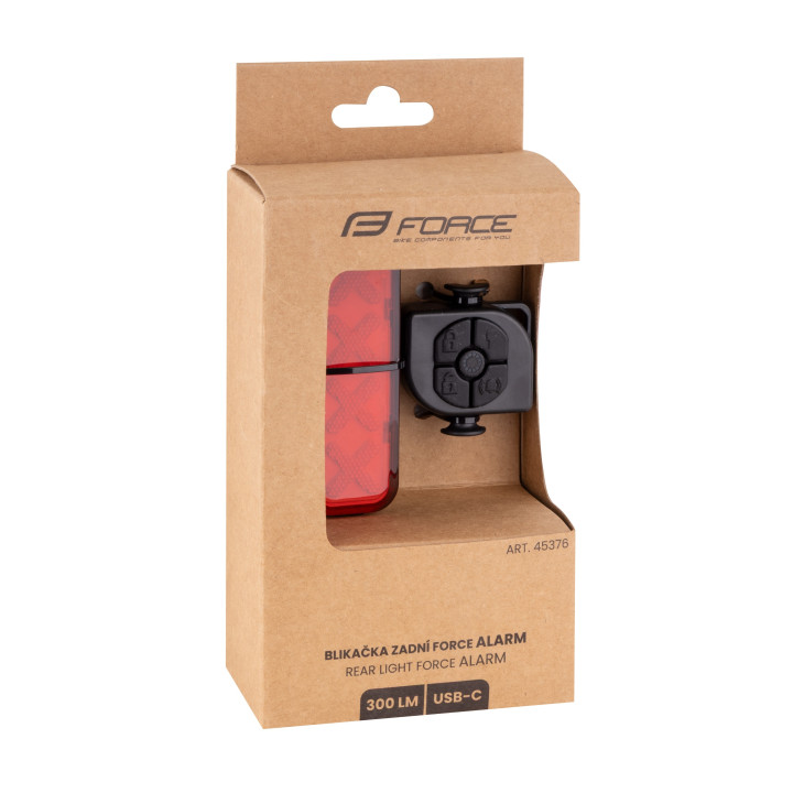 Stop spate Force Alarm 300LM LED USB, cu senzor si alarma