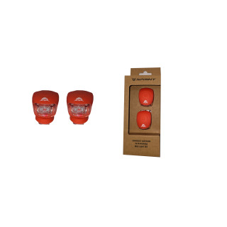 Set lumini fata/spate Sprint din silicon rosu