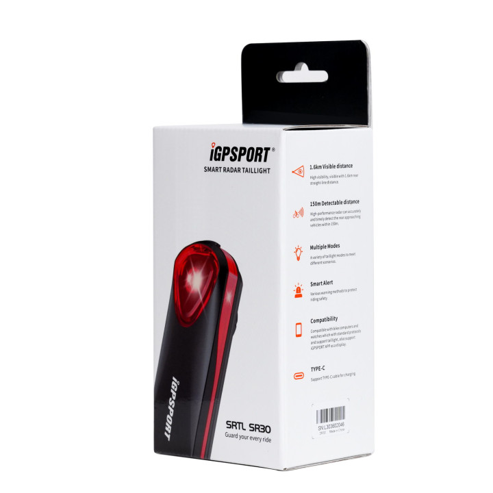 Stop Spate iGPSPORT Radar Tail Light SR30