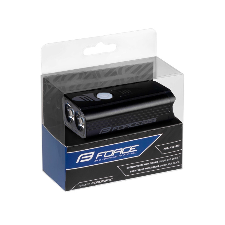 Far fata Force Diver USB 900Lm Black