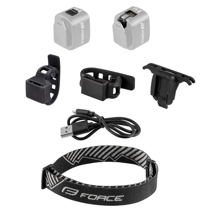 Far fata Force Flea 200LM USB, Black