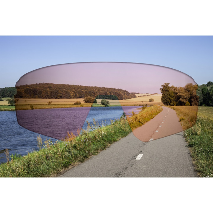 Ochelari Force Electra Albi, lentile rosu-revo