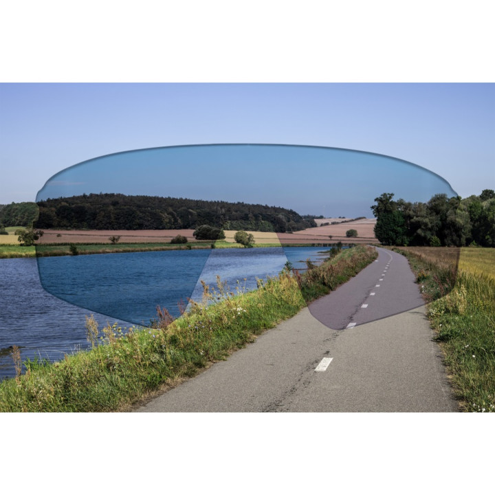 Ochelari Force Electra Albi, lentile negre