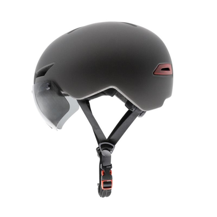 Casca cu lumina spate si semnalizare CP03 Gri L