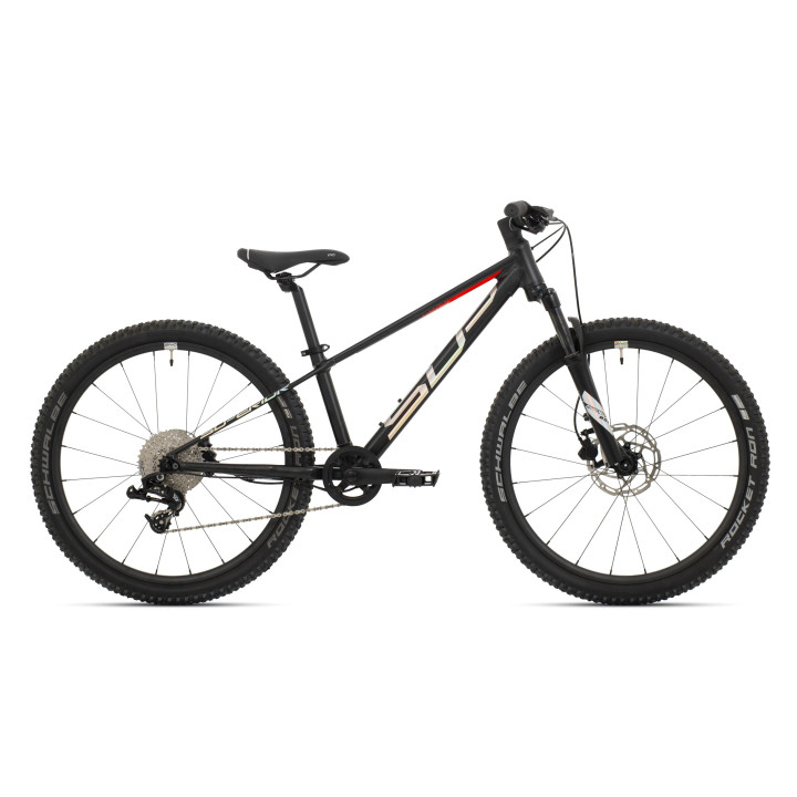 Bicicleta Superior Team 24 Matte Black/Hologram Chrome/Team Red