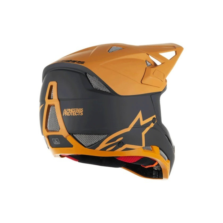 Casca Alpinestars Missile Tech Racer Helmet Black Dark Gold Matt M