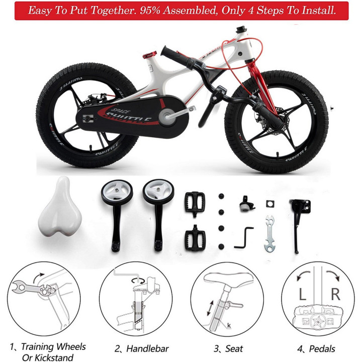 Bicicleta Royal Baby Space Shuttle 18 White