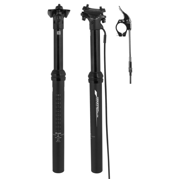 Tija de sa Force Dropp Reglabila 30.9/405mm Negru mat