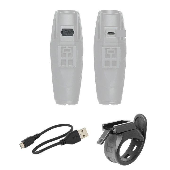 Far fata Force Shark USB 700Lm Negru