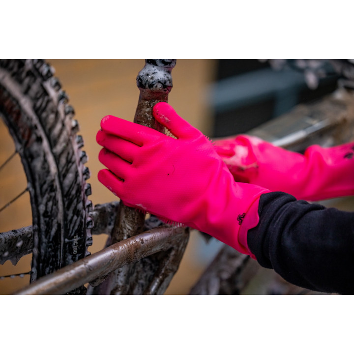 Manusi de curatare Muc-Off Deep Scrubber Pink XL