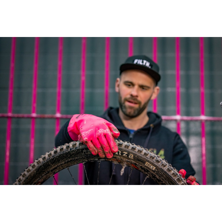 Manusi de curatare Muc-Off Deep Scrubber Pink XL