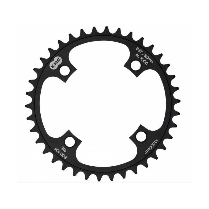 Placa pedalier KMC 42T BCD104 AL7075 Neagra