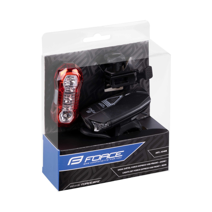 Set lumini Force Express USB fata+spate