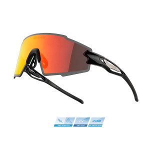 Ochelari Force Mantra Black, Red Polarized Lens