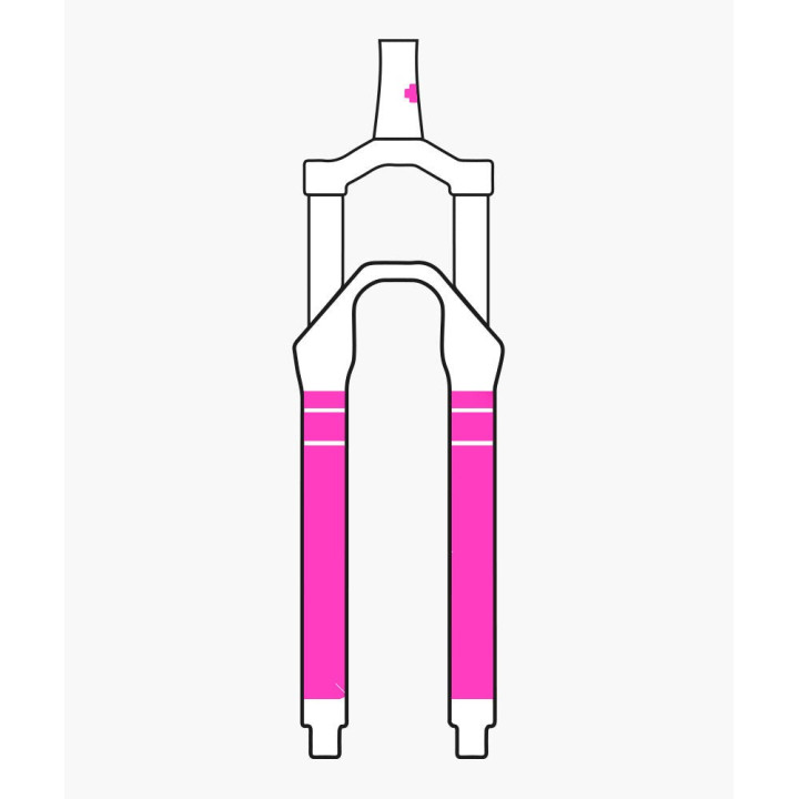 Set stickere protectie furca Muc-Off Fork Protection Kit Clear Gloss