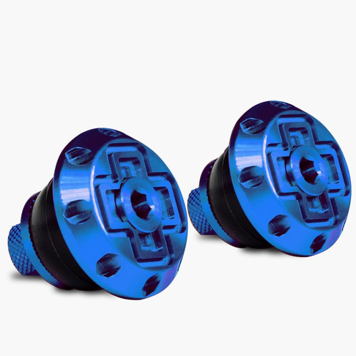 Dopuri de ghidon Muc-Off Disco Bar End Plugs Albastru