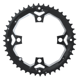 Placa pedalier Force 44 dinti aluminiu neagra