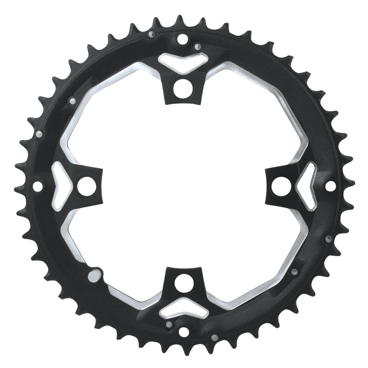 Placa pedalier Force 44 dinti aluminiu neagra