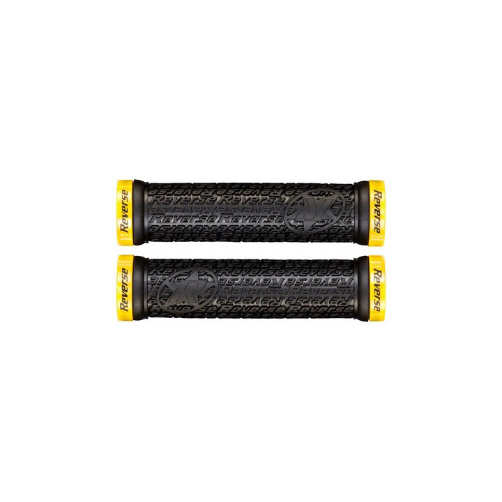 Mansoane Reverse Stamp Lock-On 135/30mm Negru/Galben