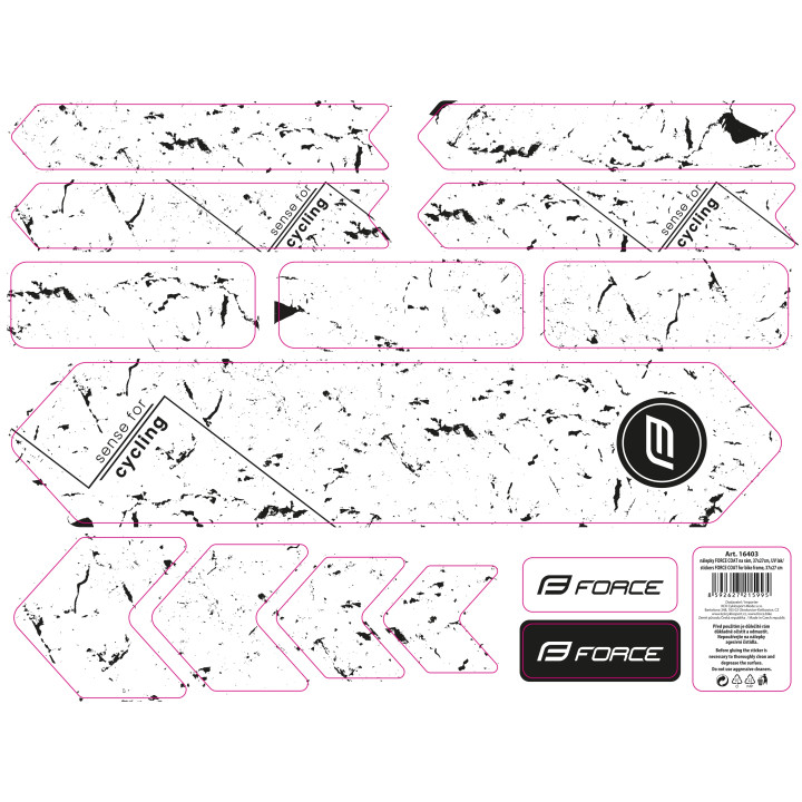 Stickere Force COAT pentru cadru, 37x27 cm