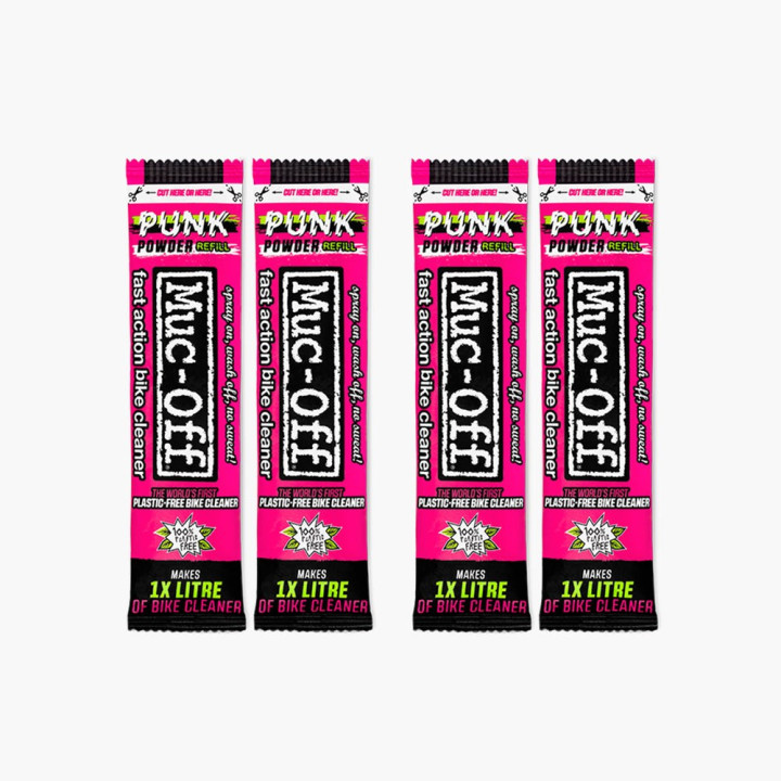 Set 4 plicuri detergent pudra Muc-off Punk Powder
