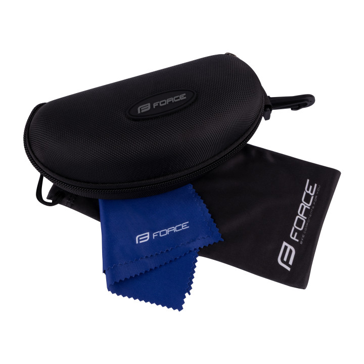 Ochelari Force GLARE transp., lentile albastre