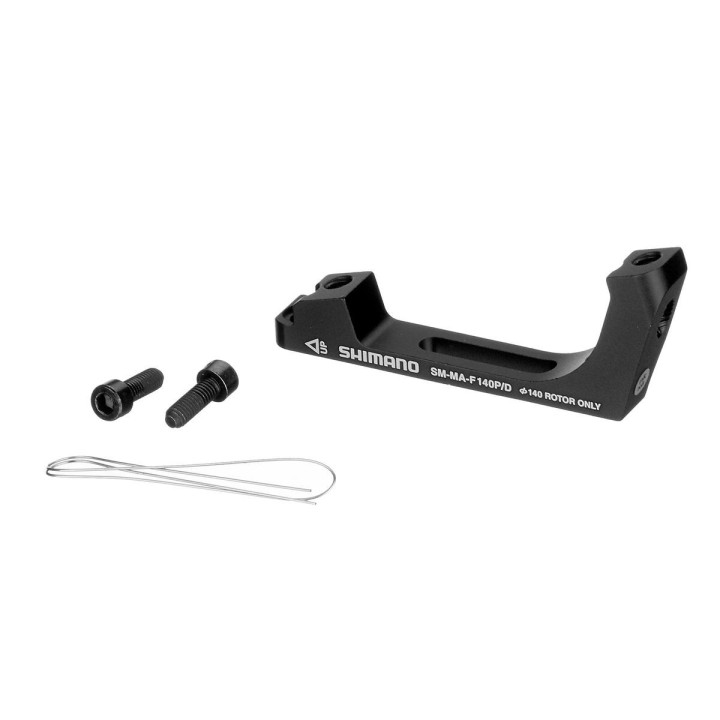 Adaptor etrier fata Shimano Post/Flat 140 mm negru (ISMMAF140PDA)