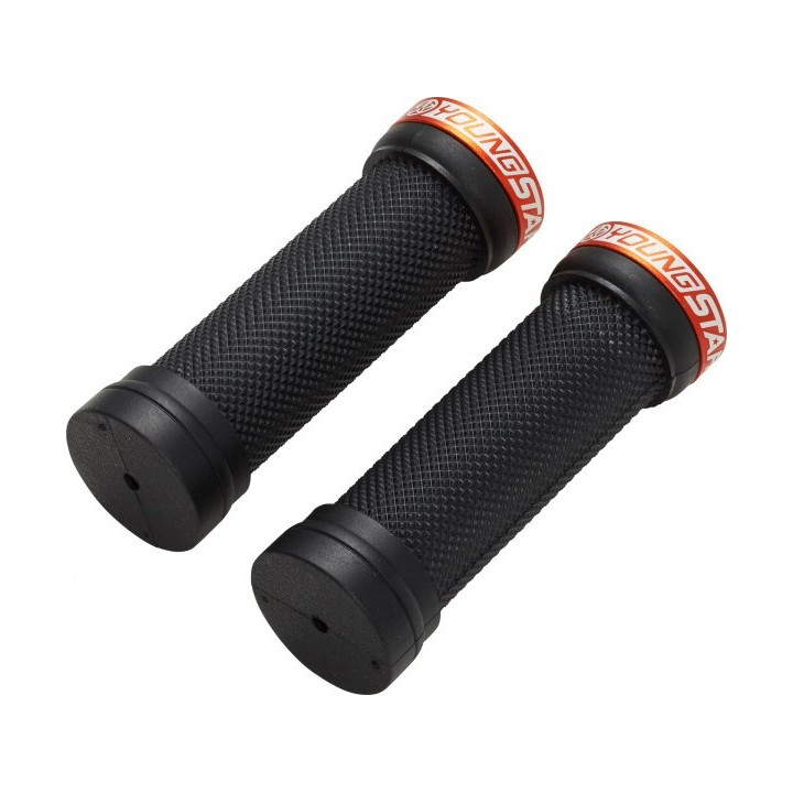 Mansoane Reverse Youngstar Lock-on 98/28mm negru/portocaliu