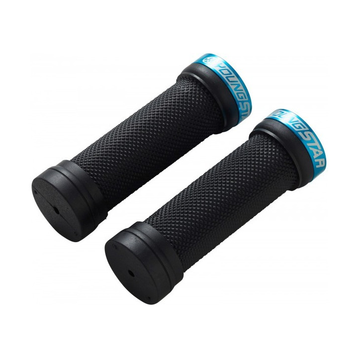 Mansoane Reverse Youngstar Lock-on 98/28mm negru/bleu