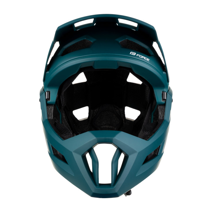 Casca Force VENOM downhill, turcoaz L-XL