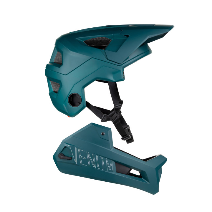 Casca Force VENOM downhill, turcoaz L-XL