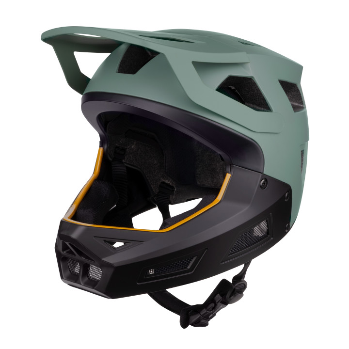 Casca Force DROP downhill, verde-negru S-M