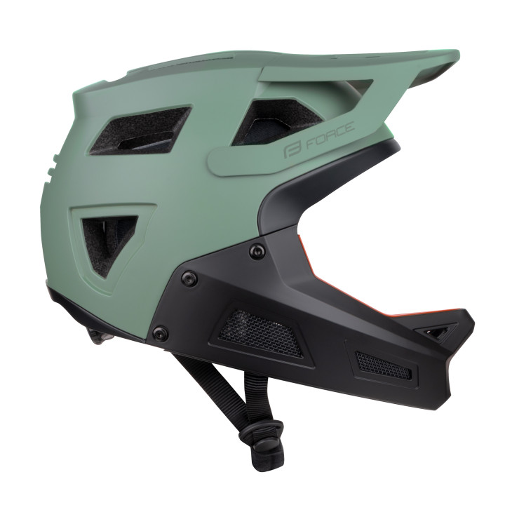 Casca Force DROP downhill, verde-negru L-XL