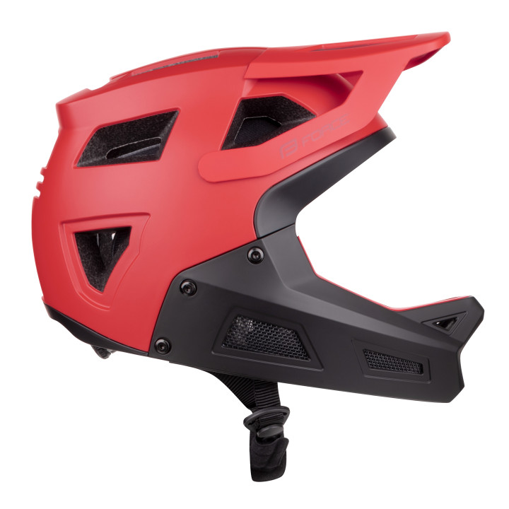 Casca Force DROP downhill, rosu-negru S-M